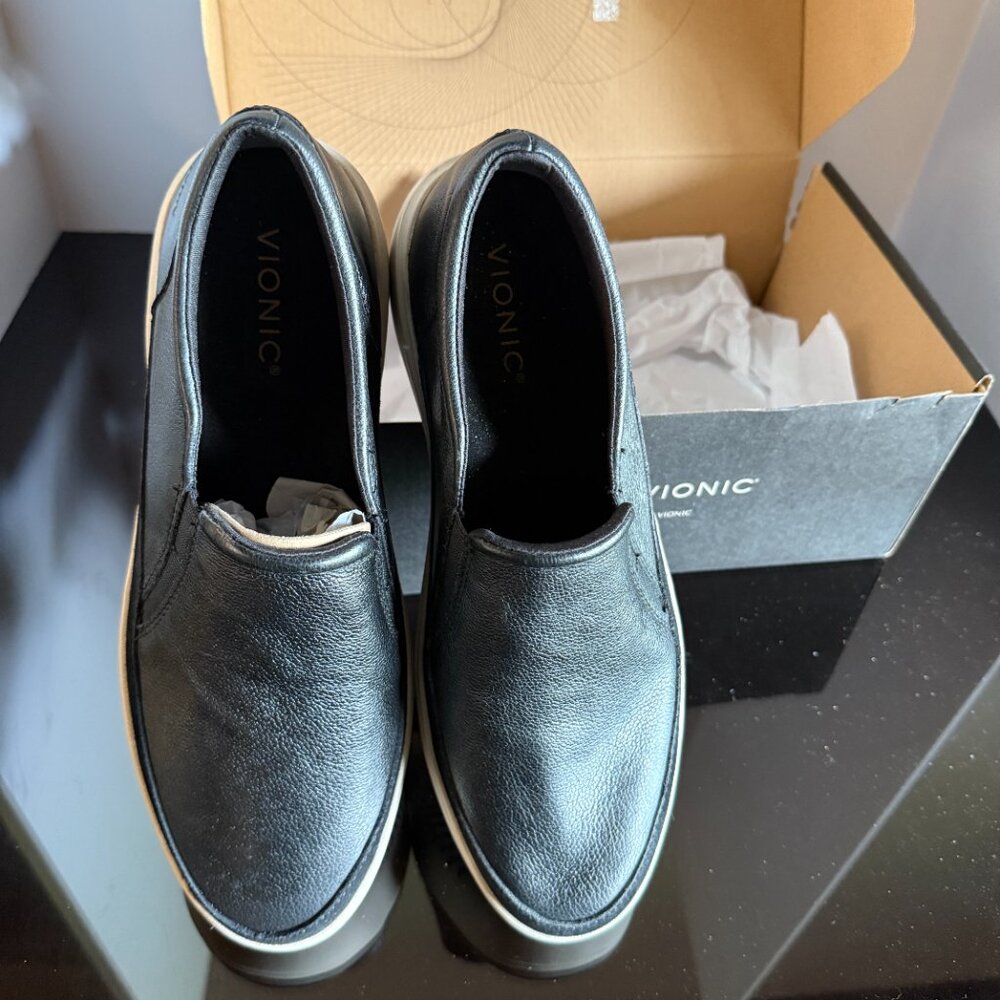 Vionic Black Slip-On Sneakers